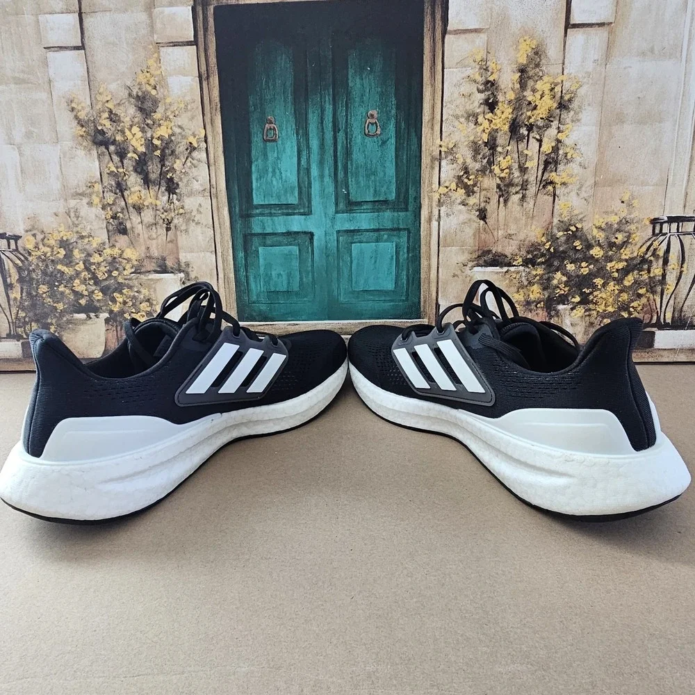 Adidas Men's Pureboost 23 Running Shoes Sneaker Athletic Black White Size 12.5